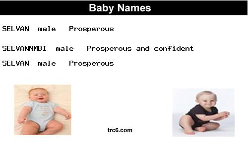 selvannmbi baby names